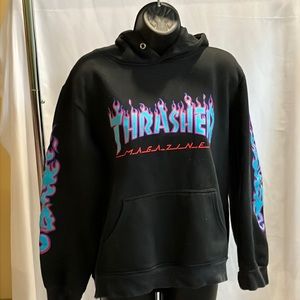 Thrasher Blue Flame Hoodie